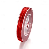 economico kit per la creazione di perline-Cordino elastico in cristallo colorato da 0,5 mm, cordino per infilare perline anti-sfilacciamento per accessori fai da te per gioielli, materiali per perline per braccialetti
