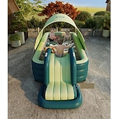 cheap Pools, Hot Tubs &amp; Supplies-Inflatable Swimming Pool, Family Swimming Pool, Kids Pools with Sunshade for Indoor, Outdoor, Garden, Backyard