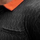 preiswerte Klassisches Poloshirt für Herren-Herren Golf Poloshirts Strick-Poloshirt Arbeit Lässig Revers Gerippter Polokragen Kurzarm Basic Modern Geometrisch Farbblock Knöpfe Gestrickt Frühling &amp; Sommer Normale Passform Schwarz Wei