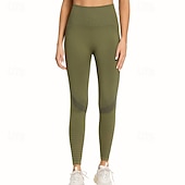 abordables Leggings y mallas de yoga-Mujer Pantalones de yoga Mallas Leggings de Yoga Malla Cintura elástica Control de barriga Levantamiento de tope Yoga Entrenamiento de gimnasio Pilates Pantalones Negro Verde Ejército Azul Otoño