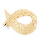 ieftine Extensii Păr cu Bandă-613# bandă blondă de păr uman remy în extensii păr drept fără sudură 18 inch 50 g 20 buc