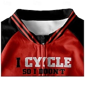 お買い得  メンズジャージ-男性用 サイクリングジャージー グラフィック 文字＆番号 半袖 バイク Tシャツ ジャージー 3つのリアポケット付き マウンテンサイクリング 速乾性 人間工学デザイン ウィッキング 高通気性 スポーツ イエロー レッド ブルー 衣類