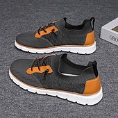 cheap Men&#039;s Sneakers-Men&#039;s Knit Athletic Sneakers – Lightweight Breathable Running and Walking Shoes for Gym, Work and Travel