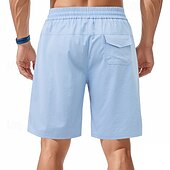 cheap Casual Shorts-Men&#039;s Shorts Summer Shorts Beach Shorts Casual Shorts Pocket Drawstring Elastic Waist Plain Comfort Breathable Short Outdoor Vacation Sport Casual Black White
