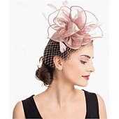 abordables Tocado de Boda-Tocados Plumas Boda Fiesta de Noche Elegante Boda Con Pluma Celada Sombreros