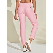 abordables Ropa de golf femenina-Mujer pantalones de golf Rosado morado Azul vaquero Negro Prendas de abajo Ropa de golf para damas Ropa Trajes Ropa Ropa