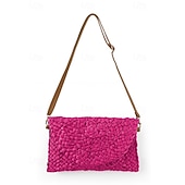 olcso Keresztpántos táskák-női szőtt szalmából készült crossbody táska - boho nyári kuplung állítható vállpánttal strandruhákhoz, üdülőruhákhoz és hétköznapi viseletekhez