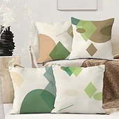 preiswerte Dekorative Wurfkissen-Geometrischer Dekorations-Wurfkissenbezug 4PC Weicher quadratischer Couchkissenschutz für Schlafzimmer Wohnzimmer Sofa Stuhl