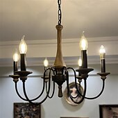 economico Lampadari-Lampadari a sospensione a LED per isola cucina 60*47cm, lampadari a 6/8 teste, lampadari moderni da ingresso, stile fattoria, appesi al soffitto sopra il tavolo, bianco caldo.