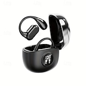 levne TWS Pravá bezdrátová sluchátka-Q17 True Wireless sluchátka Bluetooth 5.3 sluchátka s háčkem na uši TWS sluchátka LED displej dlouhá výdrž baterie pro cestování a cyklistiku