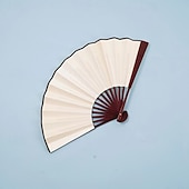 abordables Fournitures pour la maison-Éventails à bottes sur le sol, éventails à grands plis, éventail de danse en ligne, éventails pliants décoratifs, éventails chinois en tissu rétro vintage, pour spectacle, danse, mariage