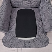 economico Rivestimento sedia wingback-Copertura per poltrona a orecchioni Geometrico Stampato e jacquard Poliestere Copriletto