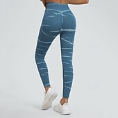 cheap Yoga Leggings &amp; Tights-Women&#039;s Yoga Pants Yoga Leggings Elastic Waistband Tummy Control Butt Lift Yoga Gym Workout Pilates Pants Tie Dye Yellow Red Blue Fall Sports Activewear Stretchy Slim