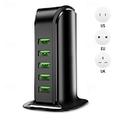 olcso USB-elosztók-USB 3.0 USB C Hubok 5 Portok 5 az 1-ben USB Hub val vel USB2.0*3 5V / 3A Power Delivery Kompatibilitás Okostelefon