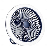 voordelige Campingverlichting en lantaarns-1 st. multifunctionele ventilatorlamp, verticaal hangend, drievoudig gebruik, drie dimstanden, airconditioning, afstandsbediening met USB-oplaadfunctie, kantoor, kamperen, thuisgebruik