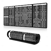 お買い得  家庭用品-Excel チートシート デスクマット、ショートカット付き XL マウスパッド、31.5&quot;x11.8&quot; または 35.4&quot;x15.7&quot;、デスクプロテクター、滑り止め、防水、オフィスワーク &amp;プロフェッショナル向けのゲーム、生産性ギフト &amp;学生