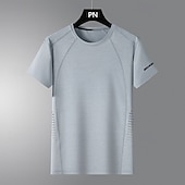 levne Topy-Pánské Dağcı Tişörtü Dağcı Gömleği Krátký rukáv Tričkový Tričko Tričko s krátkým rukávem Tričko Top Venkovní Rychleschnoucí Polyester Tmavě šedá Černá Světle šedá Tělocvična Lezení Kempování a