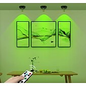 abordables Lumières de rondelle-Lot de 2 spots muraux colorés RVB à intensité variable, éclairage mural avec télécommande, batterie rechargeable USB, éclairage d&#039;ambiance réglable et couleur variable