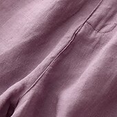levne Bavlněné plátěné šortky-Dámské Bavlněné plátěné šortky Kraťasy Kalhoty Na běžné nošení Krátký Přírodní Květiny Kapsy Potisk Pohodlný Pohodlné ulice Jdeme ven Safírová modř Tmavě námořnická Fialová Oranžová Léto Běžný