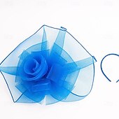 halpa Fascinaattorit-Päähine Tylli Fedora Hattu Häät Syntymäpäivä Iltajuhla Tee-juhla Hevoskilpailu Vintage Suloinen Kukallinen Päähine