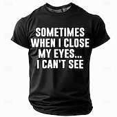 voordelige Grappige T-shirts voor mannen-Voor heren Grappig T-shirt Korte mouw T-shirt 3D-afdrukken Strakke ronde hals Overhemd Modieus Dagelijks Basic Straat Casual Dagelijks Zwart Rood blauw Zomer Lente Alle seizoenen Kleding S M L XL XXL