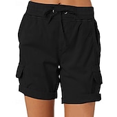 economico Pantaloni e pantaloncini-Per donna Shorts da corsa Shorts da escursionismo Estate Esterno Vestibilità regolare Asciugatura Rapida Pantaloncini Coulisse Elastico in vita Cáqui Escuro Nero Corsa Caccia Arrampicata S M L XL XXL