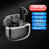 economico Cuffie da gaming-Cuffie Gaming In-Ear Max 60 Bluetooth 5.3 Design Ergonomico Stereo Suono Surround per Fitness e Cellulari