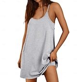 preiswerte Freizeitkleidung-ärmelloses Minikleid für den Sommer für Damen