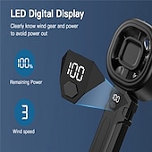 זול מאווררים-מאוורר ידני נייד לטעינה USB – מאוורר שולחני מהיר לשימוש חיצוני