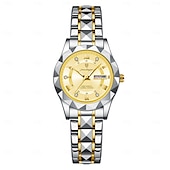 levne Quartz hodinky-Dámské Křemenný Náramkové hodinky Retro ročník Wristwatch LCD VODĚODOLNÝ Pásek z nerezové oceli Hodinky