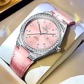 cheap Quartz Watches-OLEVS 5606 Mother's Day Gift for Women's Watch Luxury Original Quartz Watch Waterproof Luminous Diamond Watch Fashion Elegant