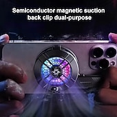 billige Universelt tilbehør-sl33 mobiltelefon halvlederkjøler 6-formet halvleder kjølevifte radiator for ios android bakklips magnetisk kjøleribbe