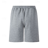 billiga Svett shorts-Herr Atletiska shorts Svett shorts Shorts Sommarshorts Ficka Snörning Elastisk midja Slät Komfort Andningsfunktion Kort Utomhus Sport Klassisk Ledigt Svart Vit