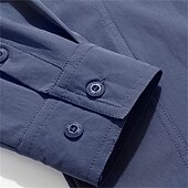 economico Camicie da lavoro da uomo-Per uomo Camicia Camicia Estiva Camicia casual Camicia con Bottoni Camicia cargo Nero Verde Kaki Blu scuro Manica Lunga Semplice Colletto a Camicia Vacanza Camicia hawaiana Tasca Abbigliamento 100