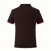 cheap Men's Classic Polo-Men's Graphic Polo Short Sleeve Polo Shirts Collared Shirts Business Casual School Outdoor Athleisure Daily Wear 3D Print Summer Black Red Blue