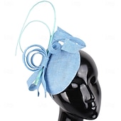 tanie Fascynatory i kapelusze-Nakrycie głowy Sinamay Ślub Wieczorna impreza Elegancja Ślub Z Kwiat Winieta Nakrycia Głowy