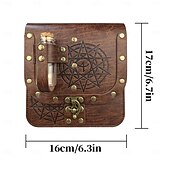 cheap Accessories and More-Retro Vintage Medieval Renaissance Cosplay Costume Belt Pouch Dice Bag Ren Faire Viking Celtic Knight Ranger Men&#039;s Women&#039;s Celtic Viking Halloween Masquerade Performance Stage Renaissance Fair Teen