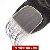 baratos Fecho e Frontal-Fecho de cabelo humano brasileiro com ondas profundas 6x6 hd, fechamento de renda transparente, livre/meio/três partes, pré-arrancado, hd