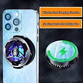 cheap Universal Accessories-SL05 Mobile Magnetic Semiconductor Cooling Fan with Wireless Charging for PUBG Game Cooler for IPhone Android Cellphone Radiator