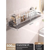 preiswerte Küchen-Aufbewahrung-Multifunktionales Küchenregal mit Saugnapf – Haken zum Aufhängen an der Wand, Messerhalter &amp;Schaufel-Hängeregal, Topfdeckelregal, Komplettlösung zur Aufbewahrung von Küchengeschirr