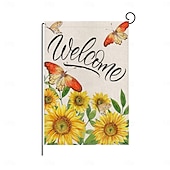 Недорогие Садовые флаги, Баннер-Флаг для сада с подсолнухами летом 12 x 18 дюймов флаги для двора и патио маленькие садовые флаги для улицы уличные флаги праздничные садовые флаги