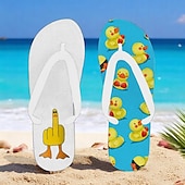 billiga Semester Sandaler-flip flops med anktryck för män – rolig och avslappnad stil för strandpromenader, sommarfester utomhus och slappa vid poolen