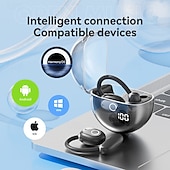 economico Cuffie telefoniche e per ufficio-m80 vivavoce telefono guida auricolare clip auricolare bluetooth 5.3 design ergonomico suono surround hifi per fitness palestra allenamento telefono cellulare