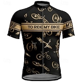 voordelige Heren shirts-Voor heren Wielrenshirt Korte mouw Fietsen T-shirt Shirt met 3 achterzakken Bergracen Ademend Sneldrogend Anatomisch ontwerp Lampenkatoen Geel Blauw Paars Sport Kleding
