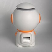 رخيصةأون مكبرات الصوت-ساعة موسيقية رائد فضاء LED ضوء ليلي مكبر صوت بلوتوث مع منبه فتحة بطاقة TF لعبة زينة لغرفة الأطفال