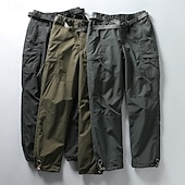 economico Fondi-Per uomo Pantaloni Cargo Pantaloni da escursionismo Pantaloni Tattici Militare Primavera Autunno Esterno Vestibilità regolare Impermeabile Pantaloni Nero Verde militare Caccia Arrampicata Campeggio