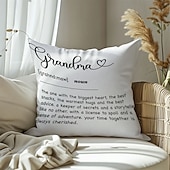 cheap Throw Pillows &amp; Covers-Best Grandma Decorative Toss Pillows Cover 1PC Soft Square Couch Cushion Case Pillowcase for Bedroom Livingroom Sofa Chair