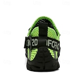voordelige Casual Sneakers-Voor heren Sneakers Rivierschoenen Canyoning PU Leder Netstof Ademend Comfortabel Anti-slip Veters Zwart Donker paars Blauw Zomer Lente