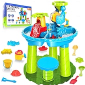 cheap Beach &amp; Outdoor Toys-Water Table for Toddler 3-5 1-3 - Outdoor Kids Water Table - Sand Sensory Table Beach Summer Toys Sandbox Activity Table Outdside Water Toys Splash Table Water Table for Girls 3-5 4-8 Pink