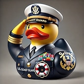 cheap Statues-Veteran Tribute Duck Resin Decoration, Mini Military Rubber Duckies in Army Uniform, Veteran Ducks for Jeeps Ducking, Veterans Day Gifts and Decorations